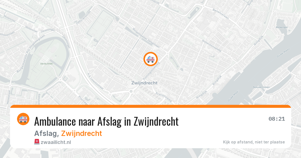 Ambulance naar Afslag in Zwijndrecht — 27 mei 2026
