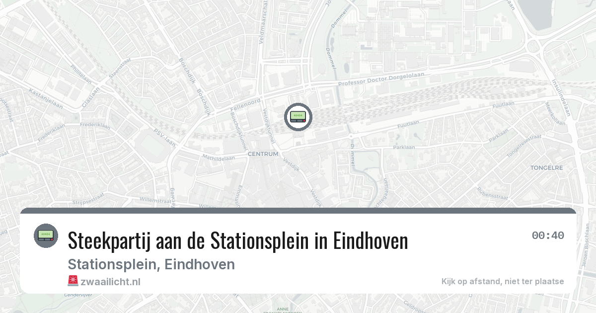 Steekpartij aan de Stationsplein in Eindhoven — 21 feb 2026