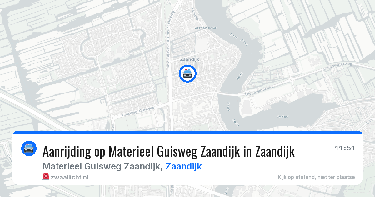 Aanrijding op Materieel Guisweg Zaandijk in Zaandijk — 7 apr 2026