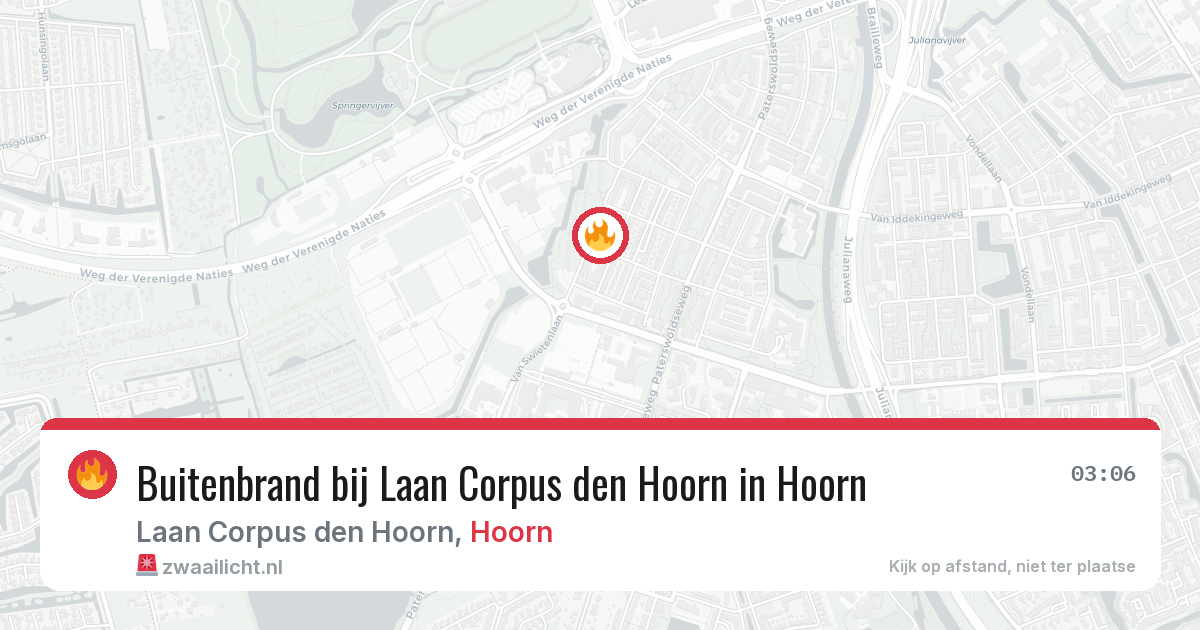 Buitenbrand bij Laan Corpus den Hoorn in Hoorn — 11 aug 2026