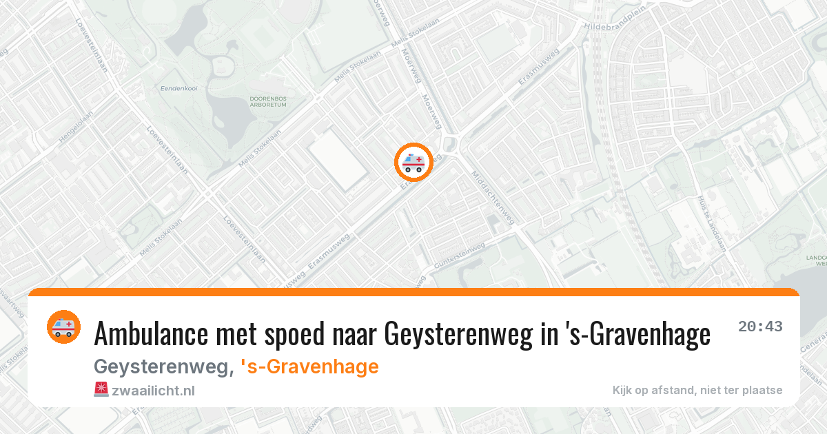 Ambulance met spoed naar Geysterenweg in 's-Gravenhage — 9 jun 2026