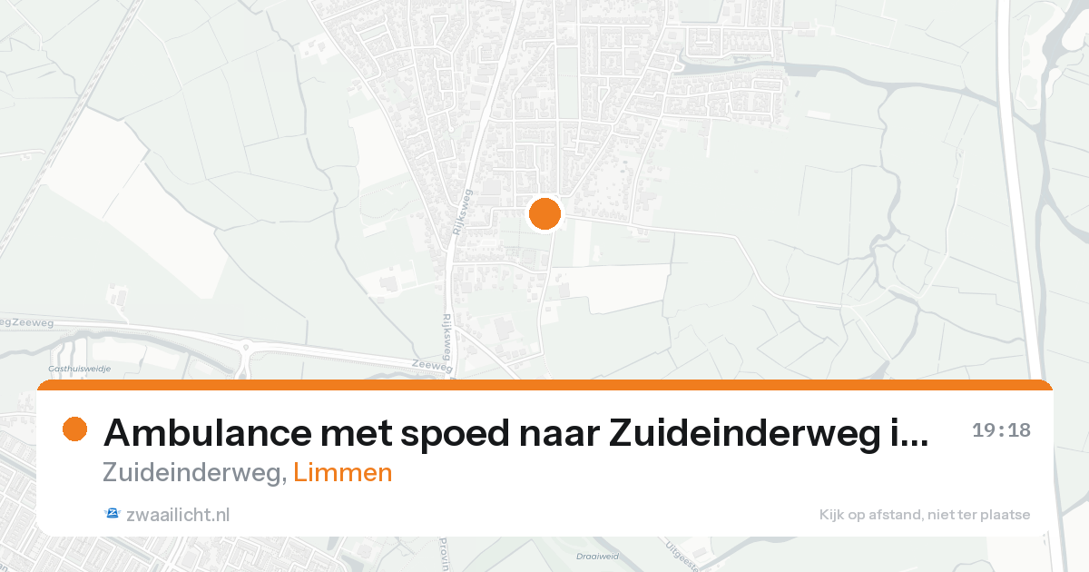 Ambulance met spoed naar Zuideinderweg in Limmen — 31 jan 2026