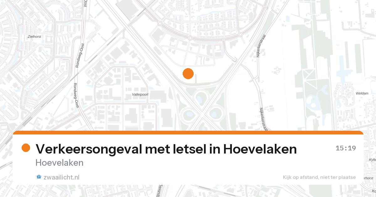 Verkeersongeval met letsel in Hoevelaken — 28 aug 2026