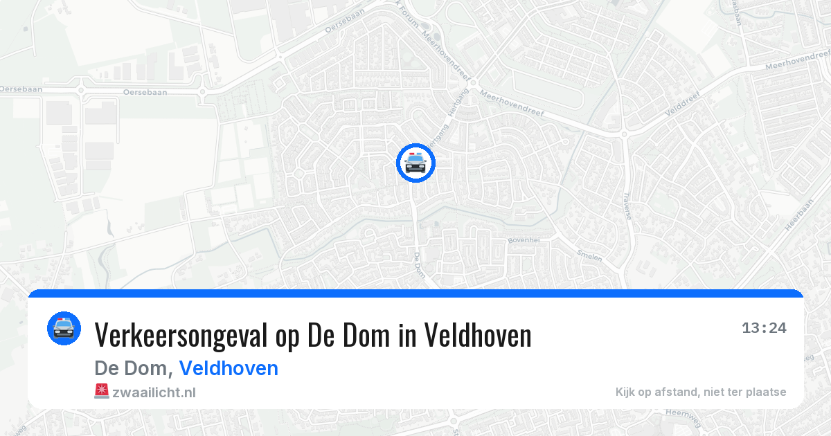 Verkeersongeval op De Dom in Veldhoven — 2 jun 2026