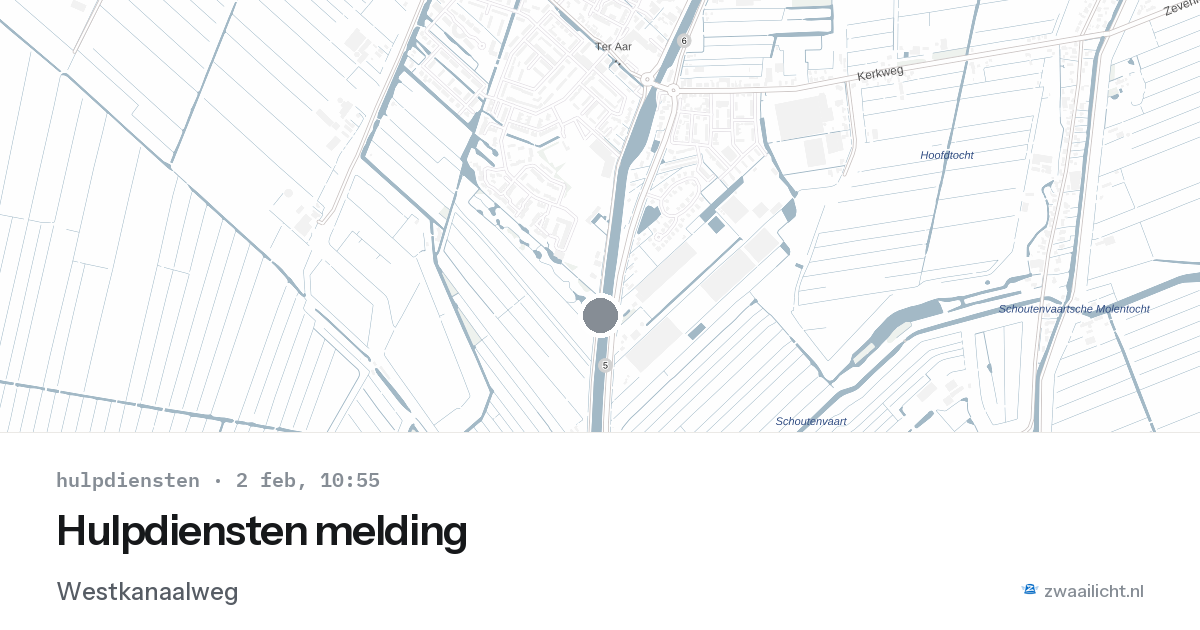 Hulpdiensten melding — 2 feb 2026