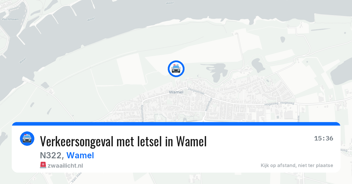 Verkeersongeval met letsel in Wamel — 30 mrt 2026