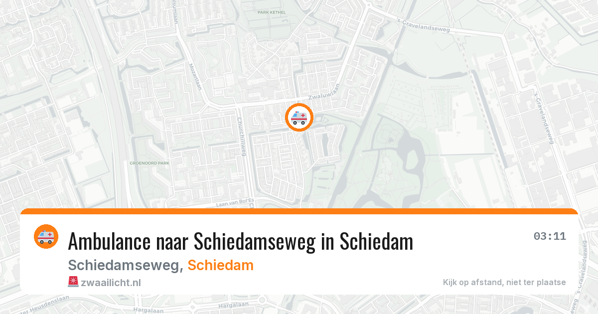 Ambulance naar Schiedamseweg in Schiedam — 10 apr 2026