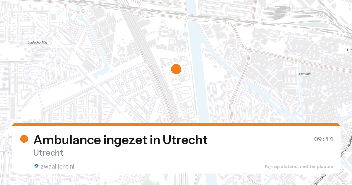 Ambulance ingezet in Utrecht — 27 aug 2026