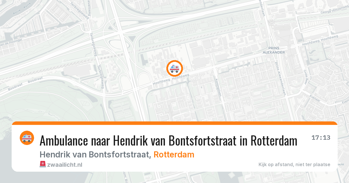 Ambulance naar Hendrik van Bontsfortstraat in Rotterdam — 5 jun 2026