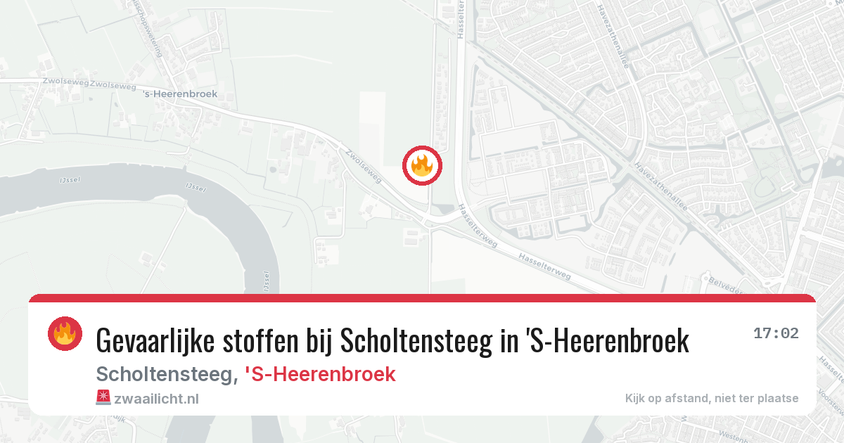 Gevaarlijke stoffen bij Scholtensteeg in 'S-Heerenbroek — 4 aug 2026