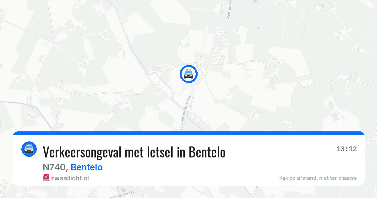 Verkeersongeval met letsel in Bentelo — 17 jan 2026
