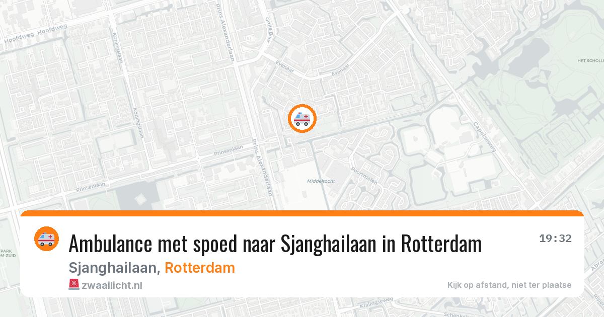 Ambulance met spoed naar Sjanghailaan in Rotterdam — 7 mei 2026