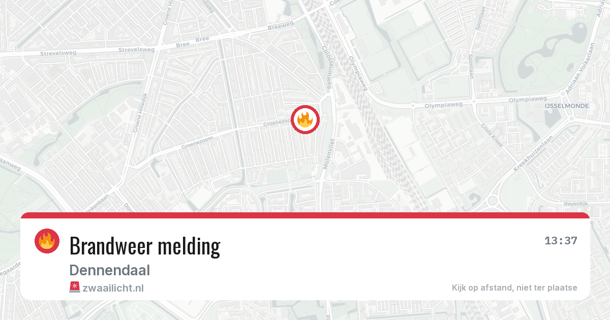 Brandweer melding — 12 jun 2026