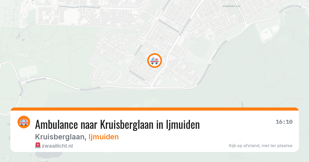 Ambulance naar Kruisberglaan in Ijmuiden — 12 aug 2026