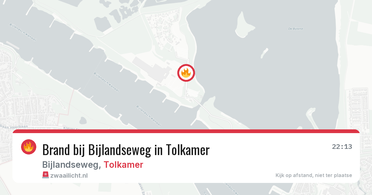 Brand bij Bijlandseweg in Tolkamer — 5 aug 2026