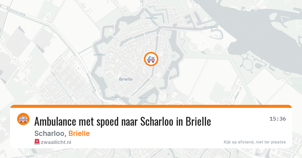 Ambulance met spoed naar Scharloo in Brielle — 24 mei 2026
