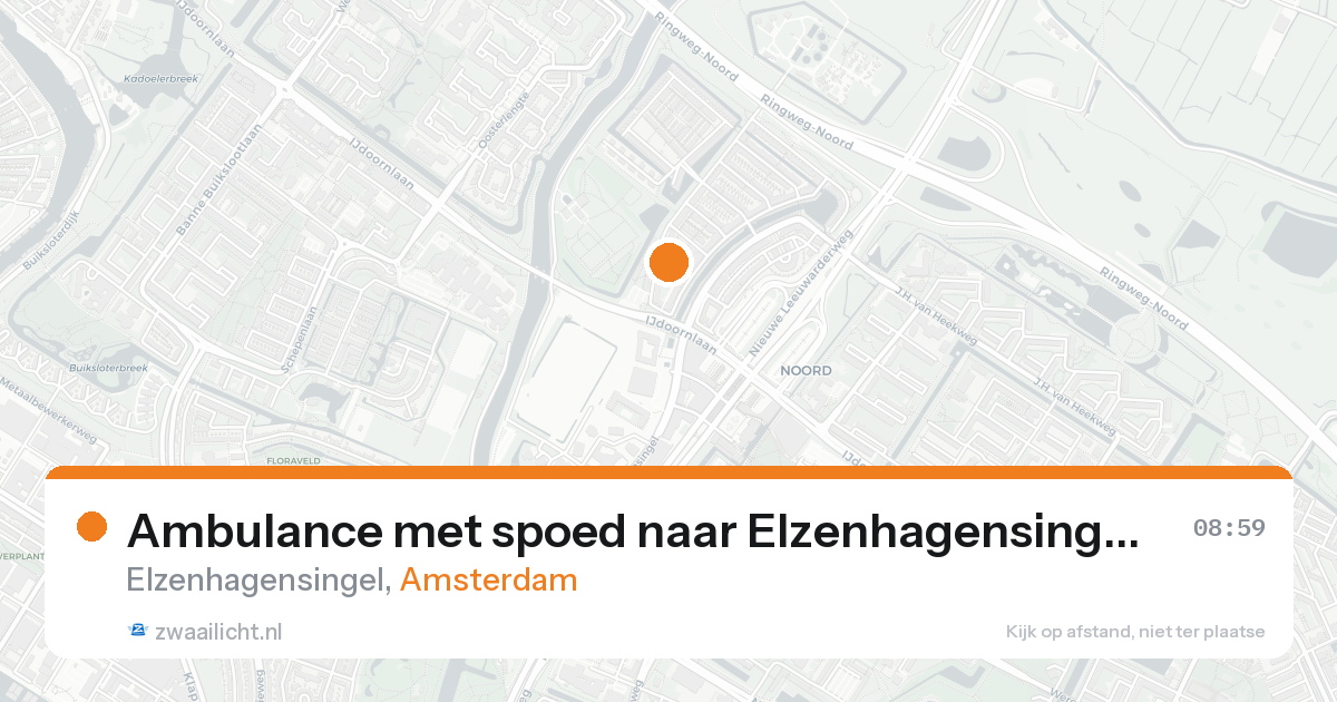 Ambulance met spoed naar Elzenhagensingel in Amsterdam — 31 jan 2026