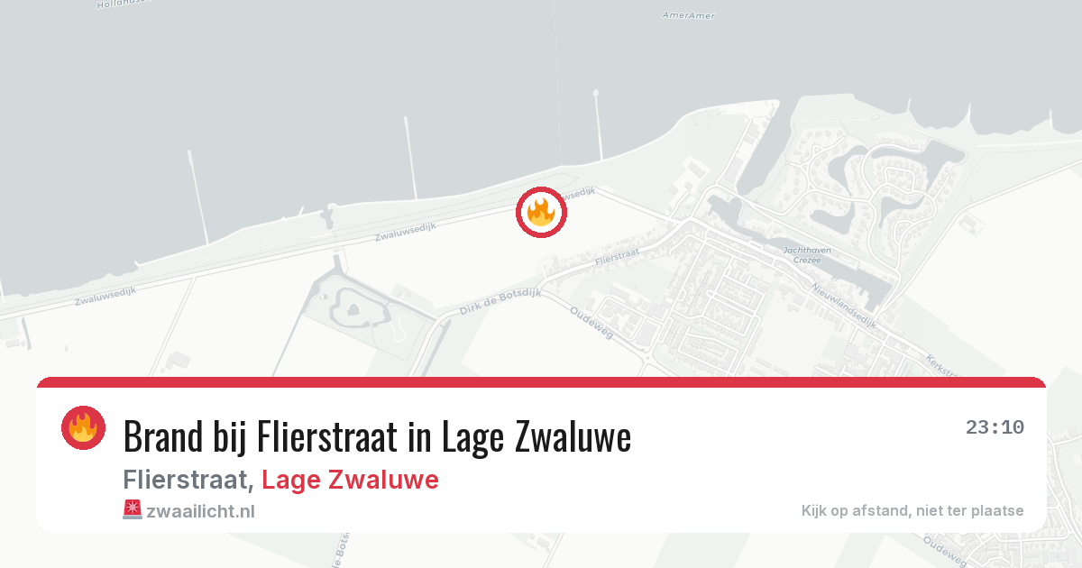Brand bij Flierstraat in Lage Zwaluwe — 28 jun 2026