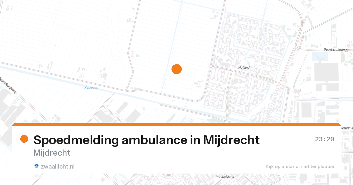 Spoedmelding ambulance in Mijdrecht — 26 aug 2026