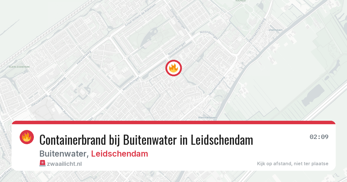 Containerbrand bij Buitenwater in Leidschendam — 2 aug 2026