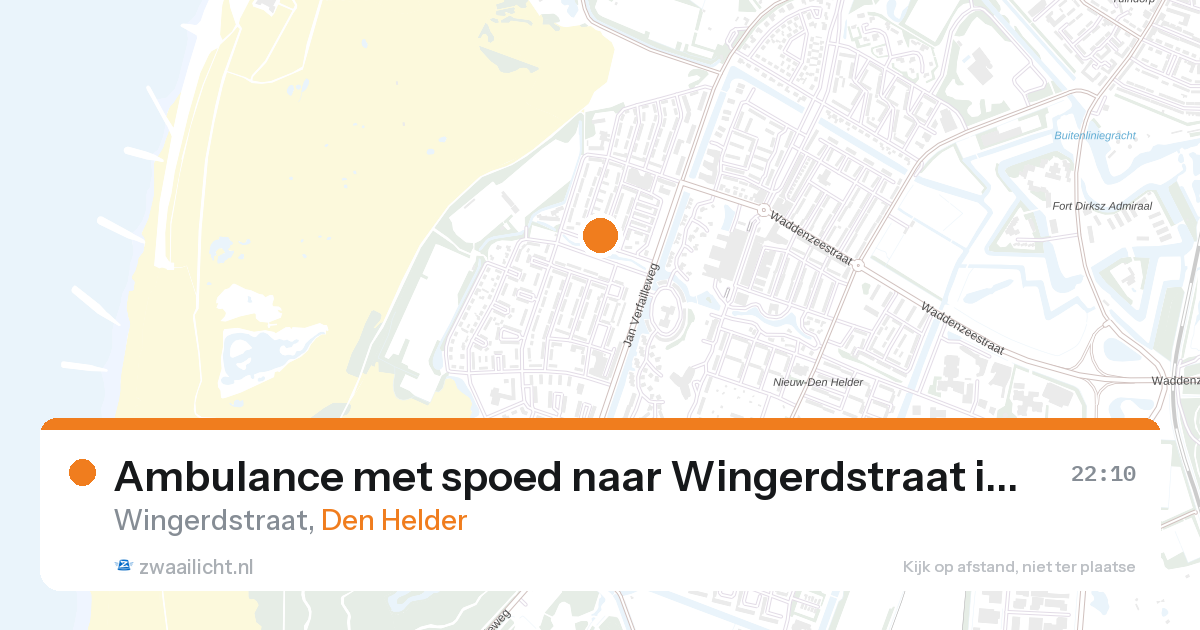 Ambulance met spoed naar Wingerdstraat in Den Helder — 26 aug 2026
