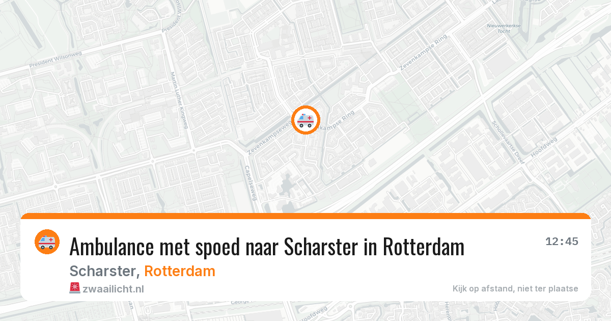 Ambulance met spoed naar Scharster in Rotterdam — 30 jun 2026