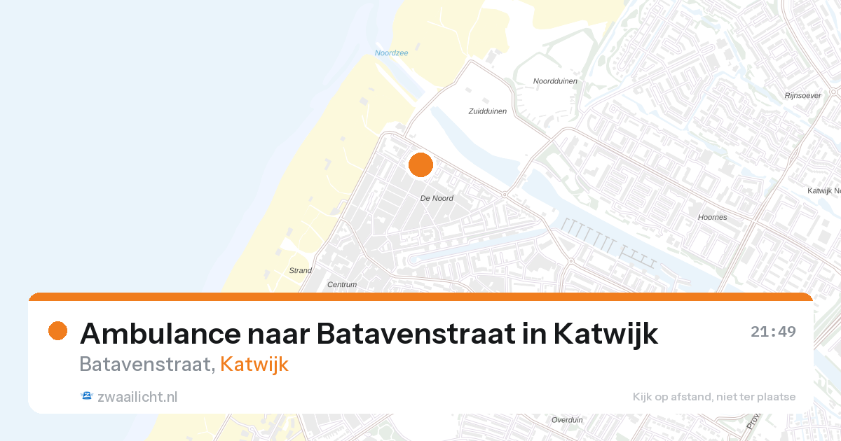 Ambulance naar Batavenstraat in Katwijk — 3 apr 2026