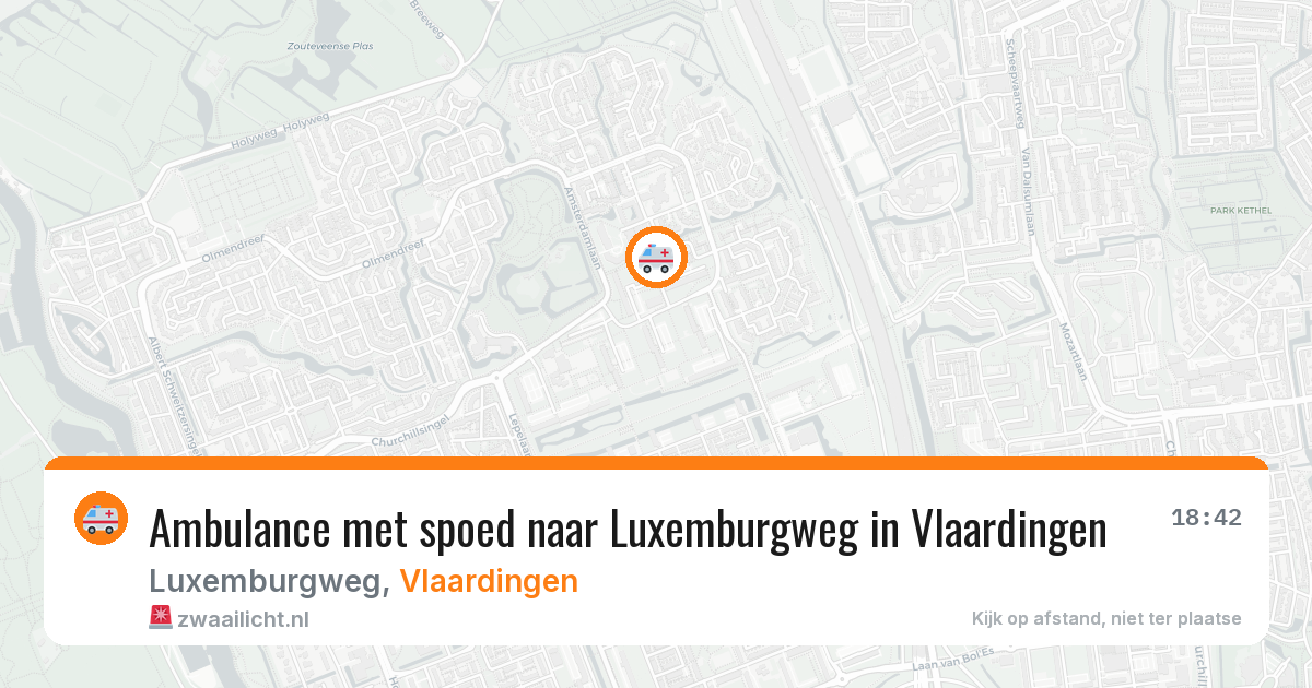 Ambulance met spoed naar Luxemburgweg in Vlaardingen — 19 mei 2026