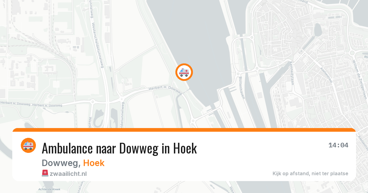 Ambulance naar Dowweg in Hoek — 26 jun 2026