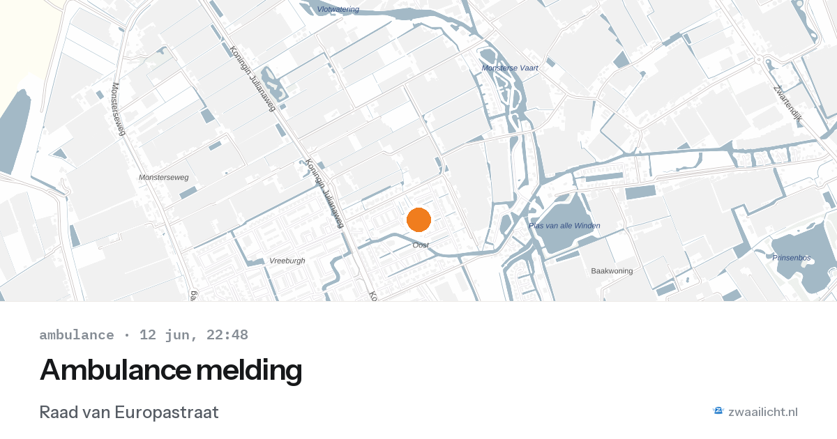 Ambulance melding — 12 jun 2026