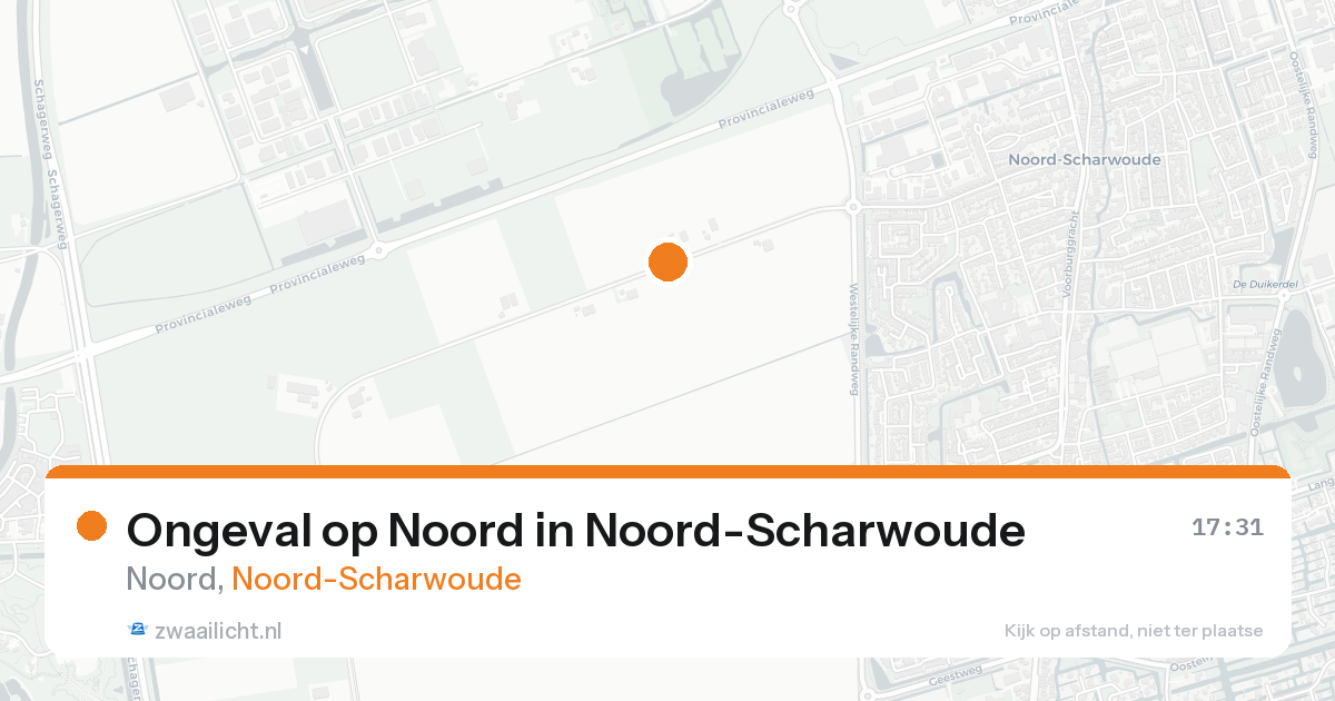 Ongeval op Noord in Noord-Scharwoude — 19 aug 2026