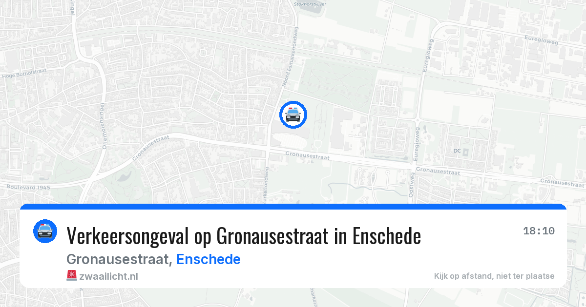 Verkeersongeval op Gronausestraat in Enschede — 11 feb 2026