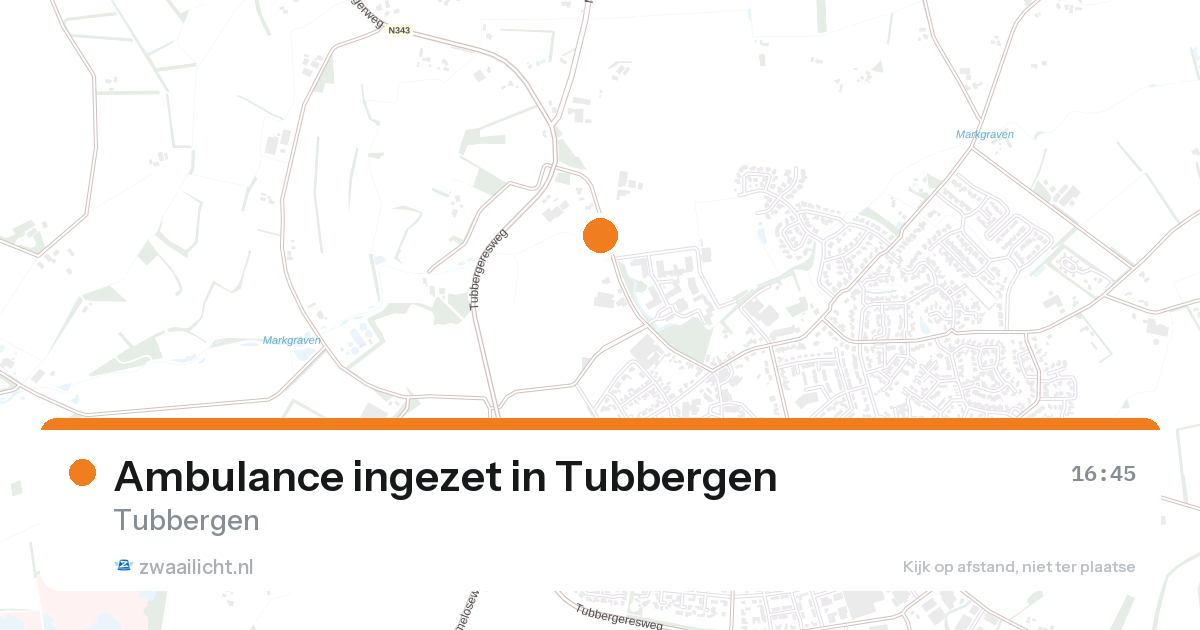 Ambulance ingezet in Tubbergen — 28 aug 2026