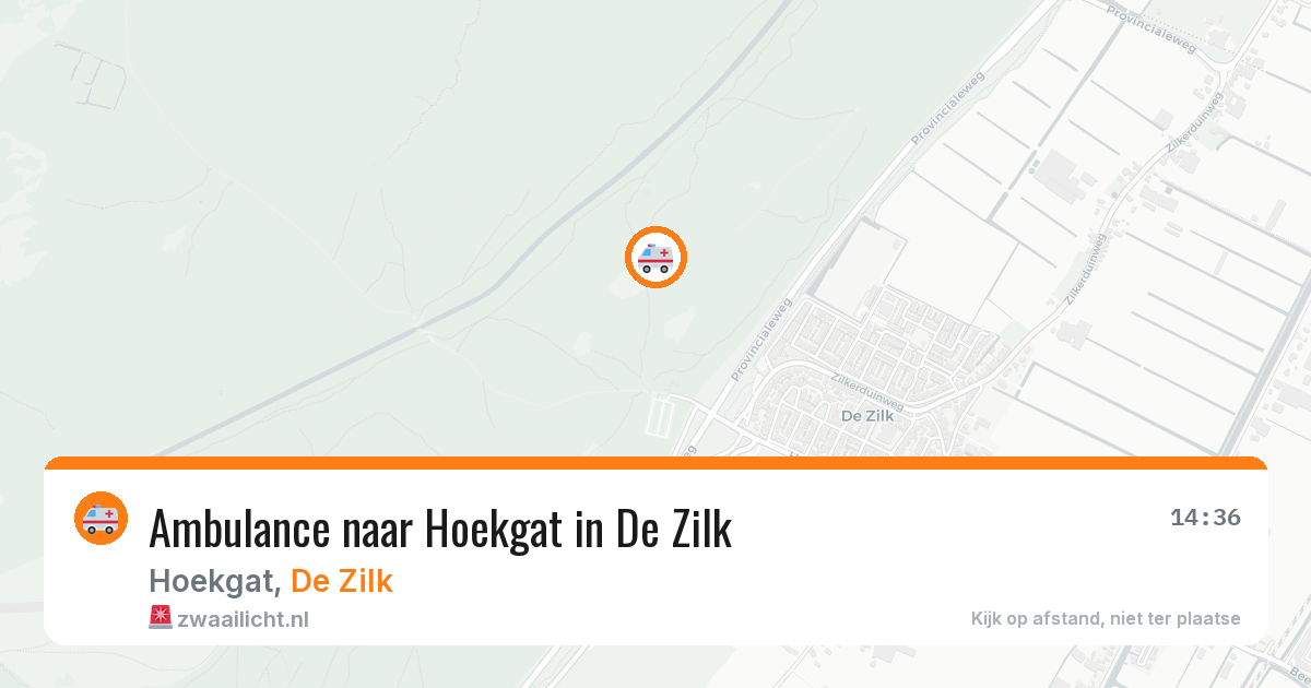 Ambulance naar Hoekgat in De Zilk — 1 jun 2026