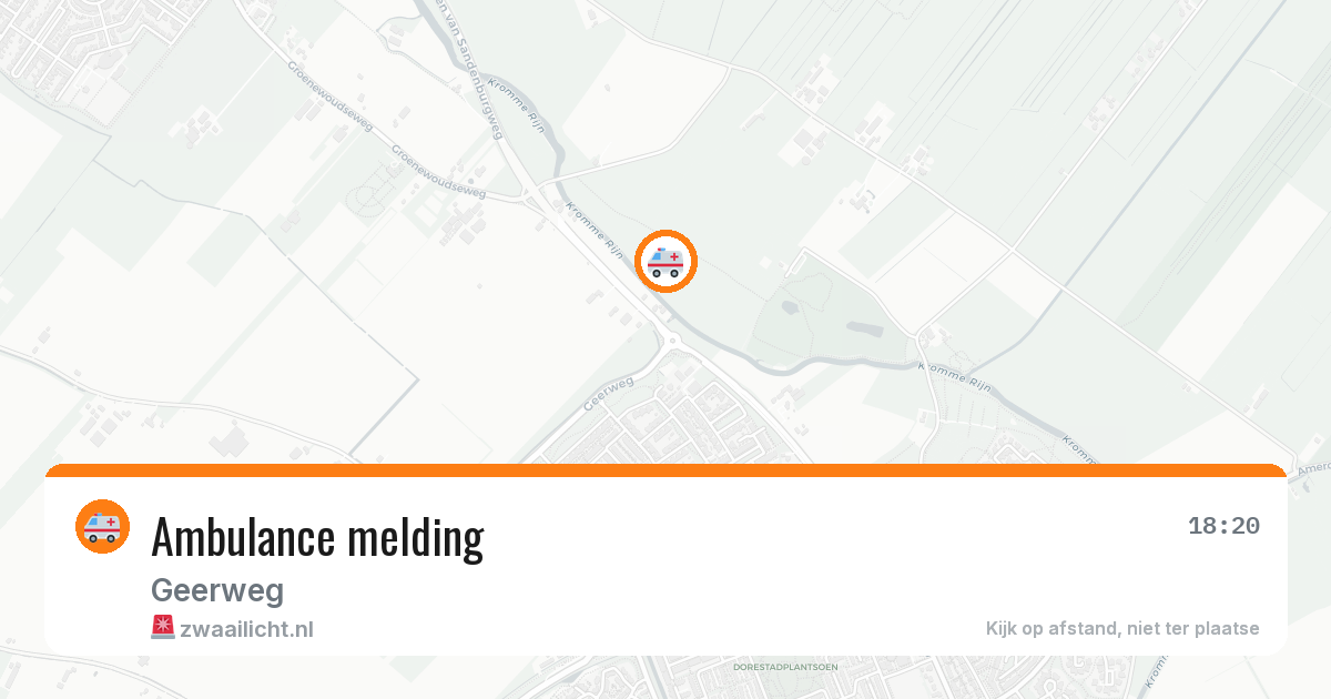 Ambulance melding — 31 mei 2026