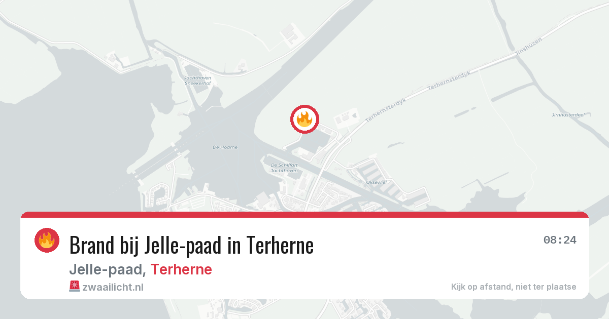 Brand bij Jelle-paad in Terherne — 23 mrt 2026