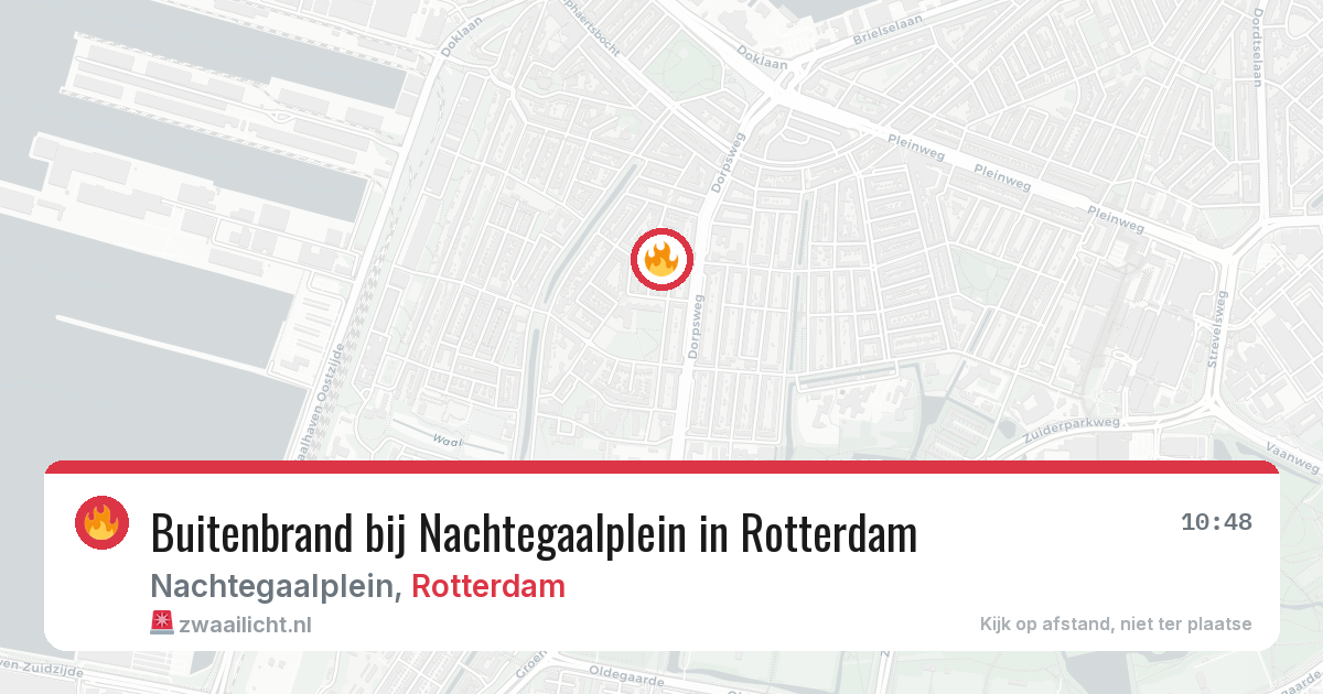 Buitenbrand bij Nachtegaalplein in Rotterdam — 29 mei 2026