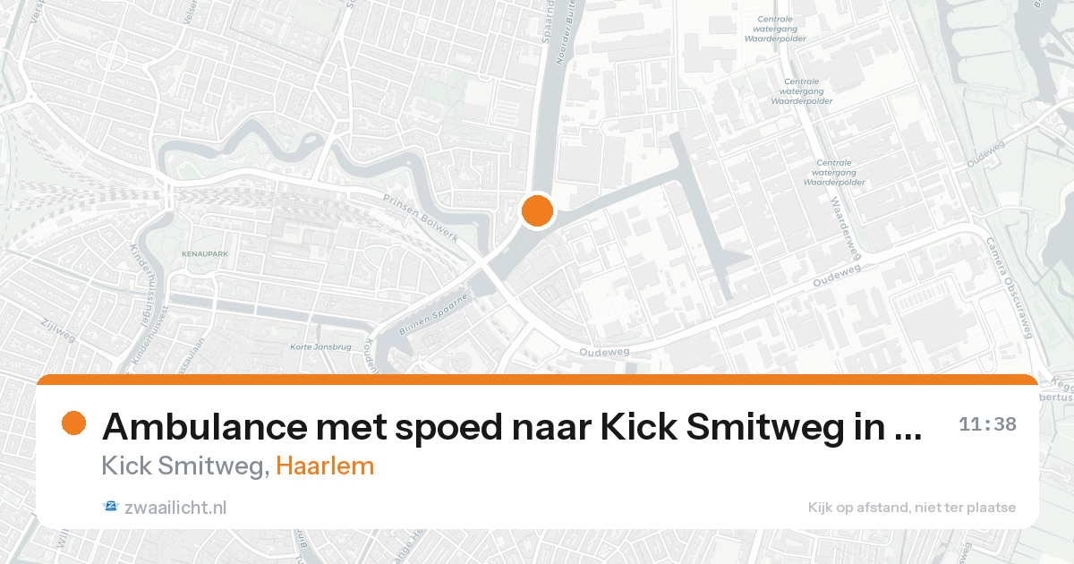 Ambulance met spoed naar Kick Smitweg in Haarlem — 24 aug 2026