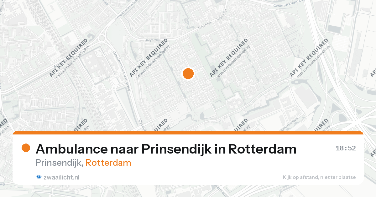 Ambulance naar Prinsendijk in Rotterdam — 26 aug 2026