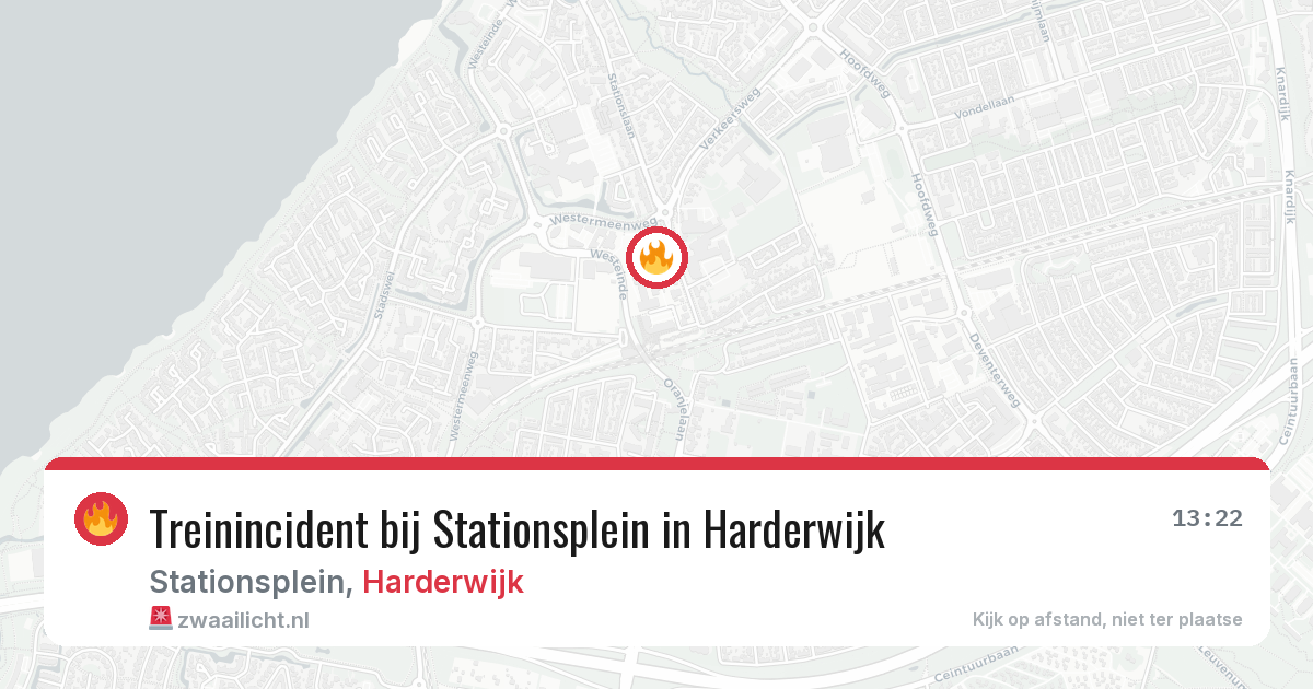 Treinincident bij Stationsplein in Harderwijk — 28 mei 2026