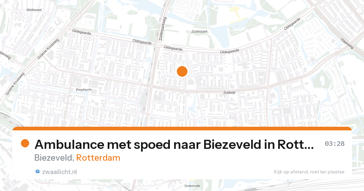 Ambulance met spoed naar Biezeveld in Rotterdam — 1 feb 2026
