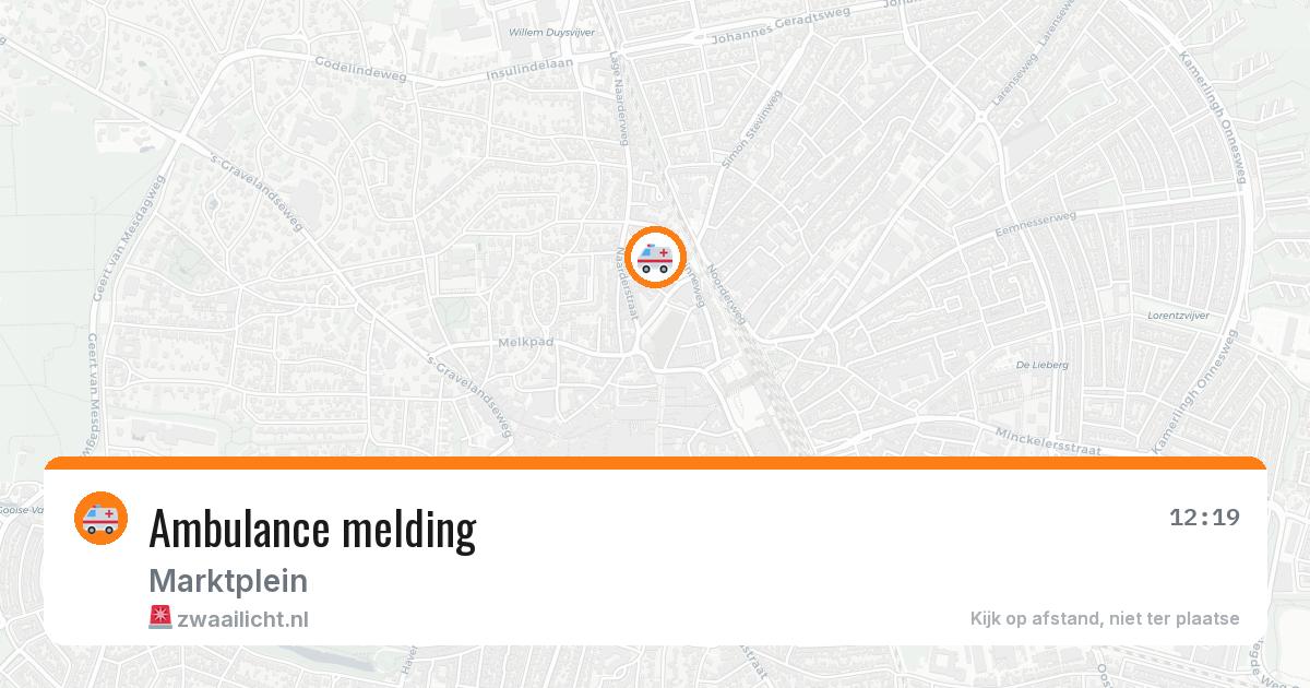 Ambulance melding — 6 mei 2026