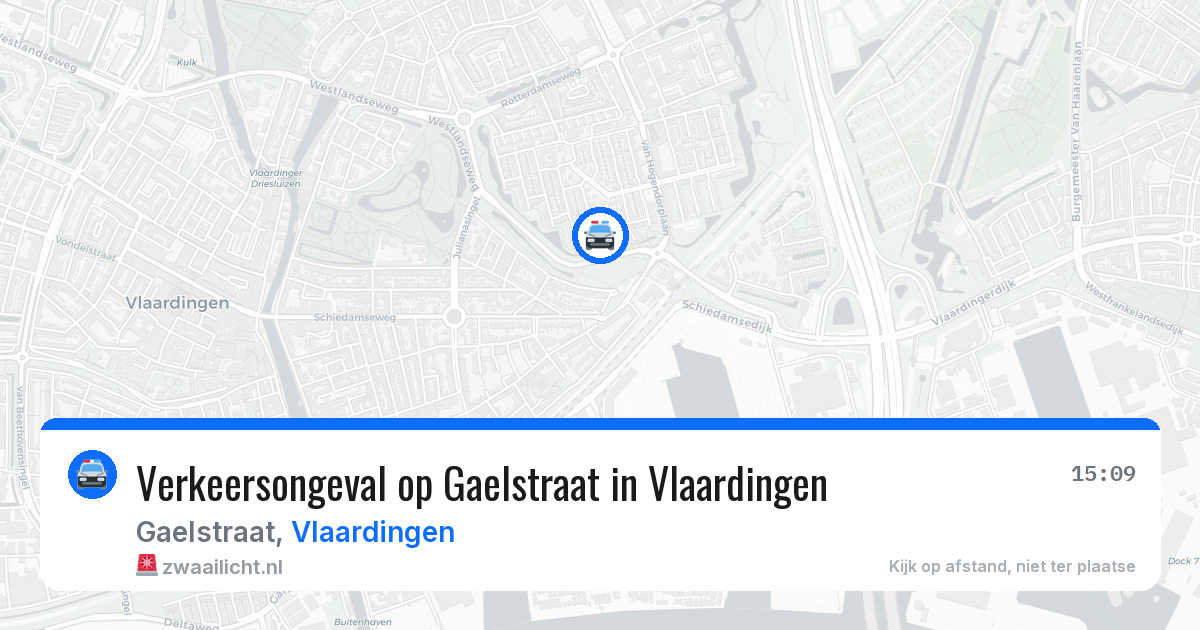 Verkeersongeval op Gaelstraat in Vlaardingen — 12 apr 2026