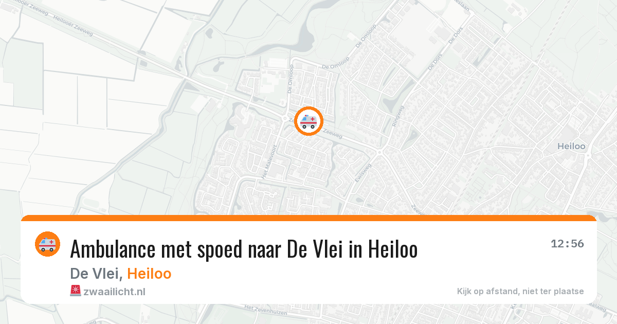 Ambulance met spoed naar De Vlei in Heiloo — 10 apr 2026