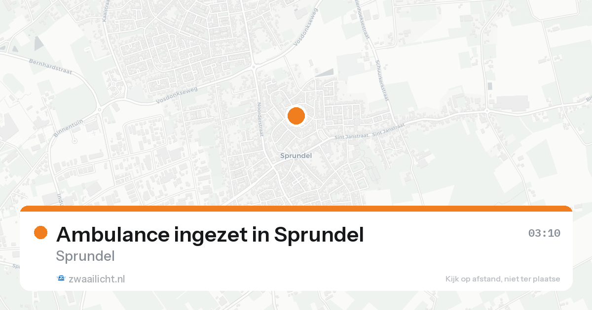 Ambulance ingezet in Sprundel — 8 feb 2026