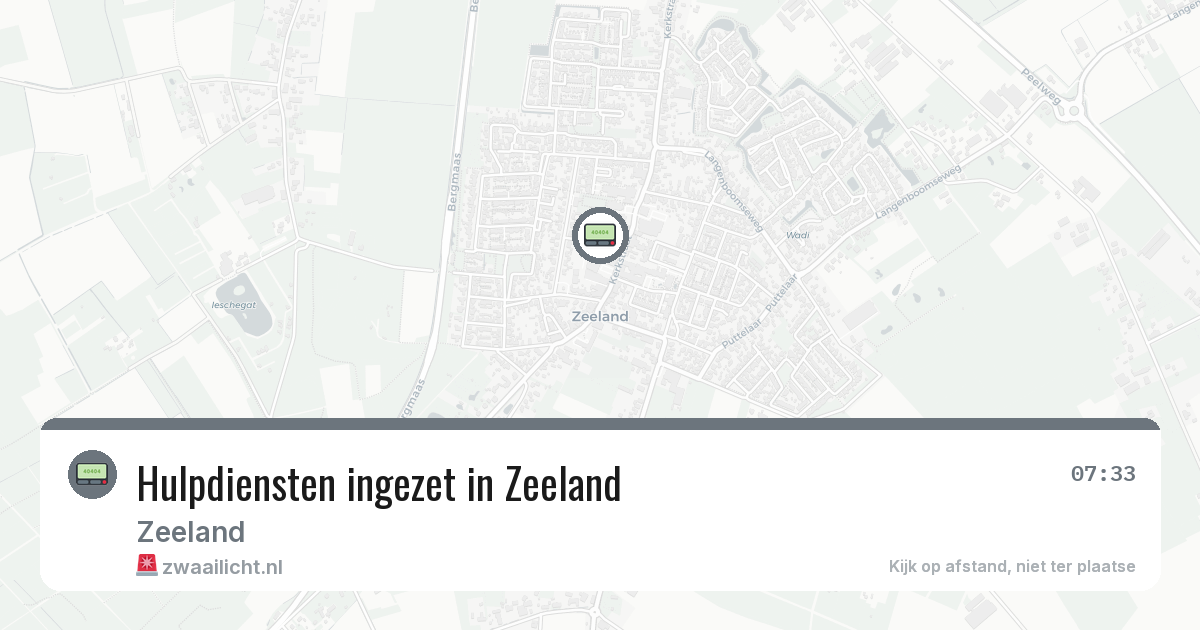 Hulpdiensten ingezet in Zeeland — 23 apr 2026 | 🚨 Zwaailicht.nl