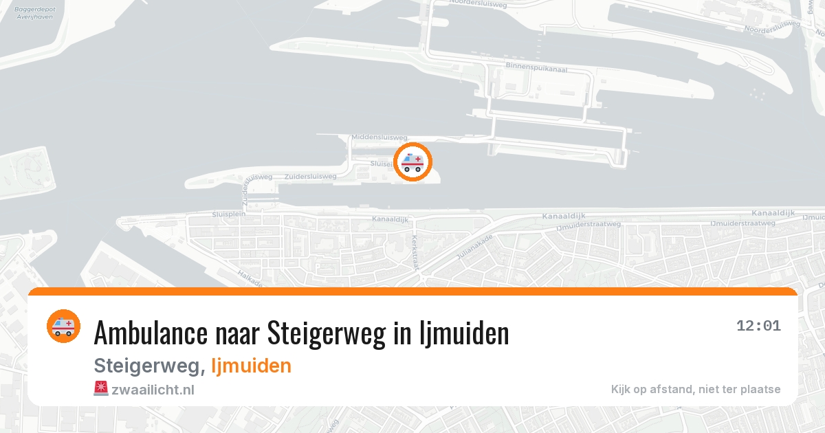 Ambulance naar Steigerweg in Ijmuiden — 30 apr 2026