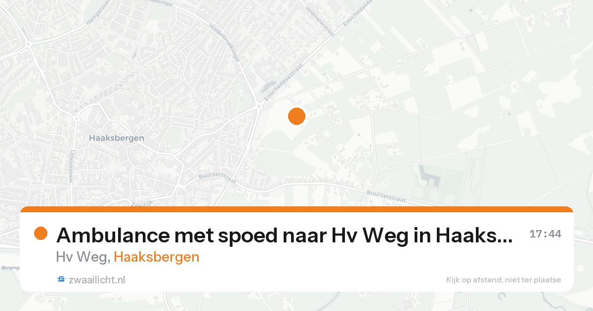 Ambulance met spoed naar Hv Weg in Haaksbergen — 21 aug 2026