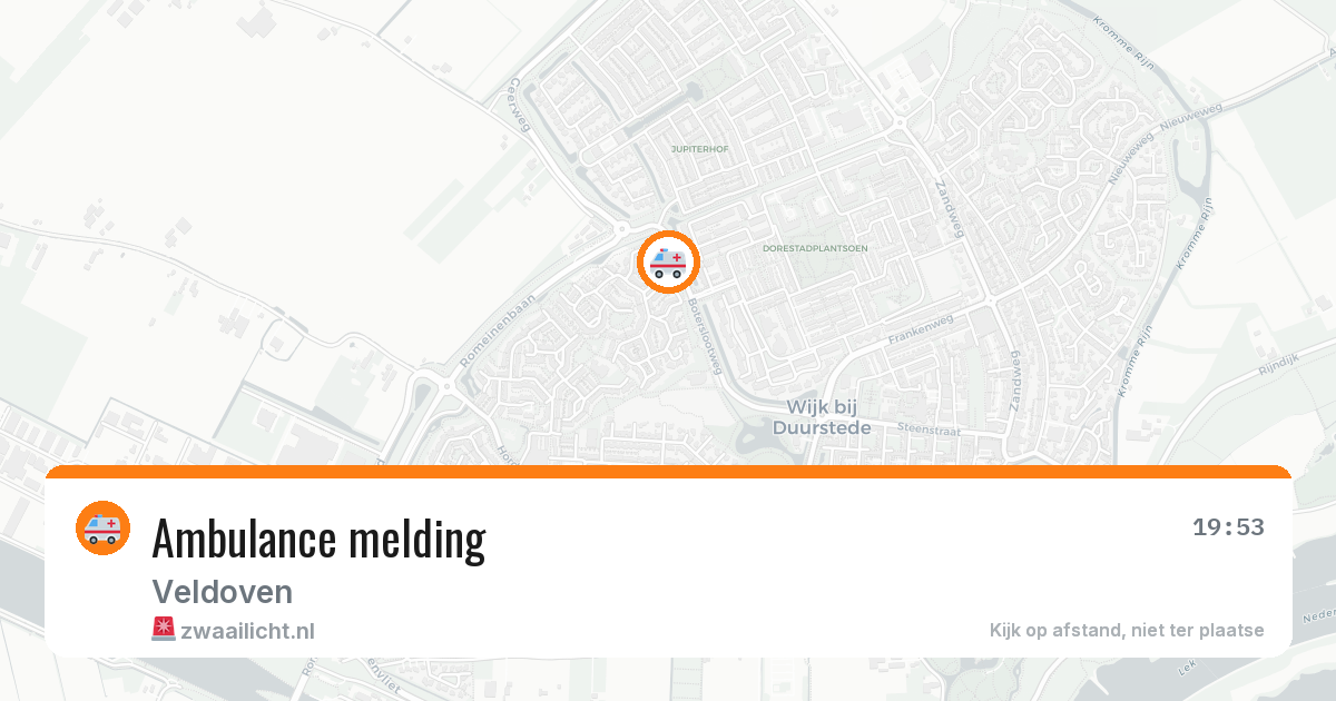 Ambulance melding — 1 jul 2026