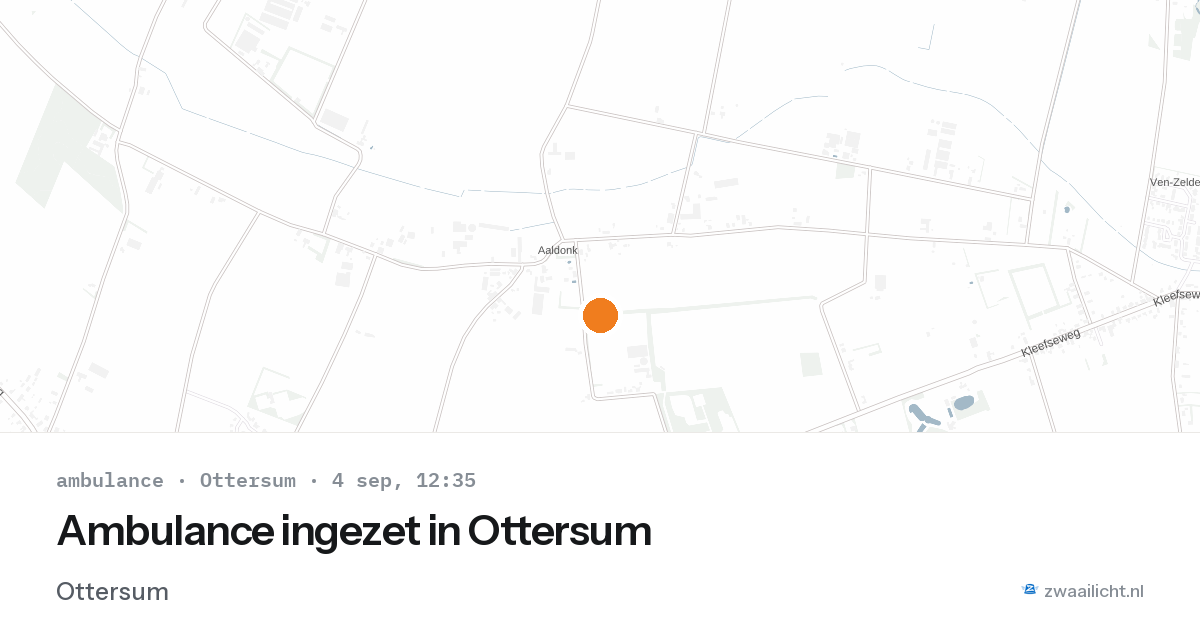 Ambulance ingezet in Ottersum — 4 sep 2026